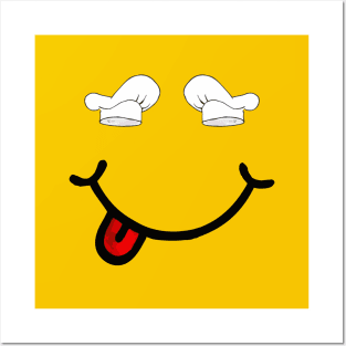Chef Hats & Smile (in the shape of a face) Posters and Art